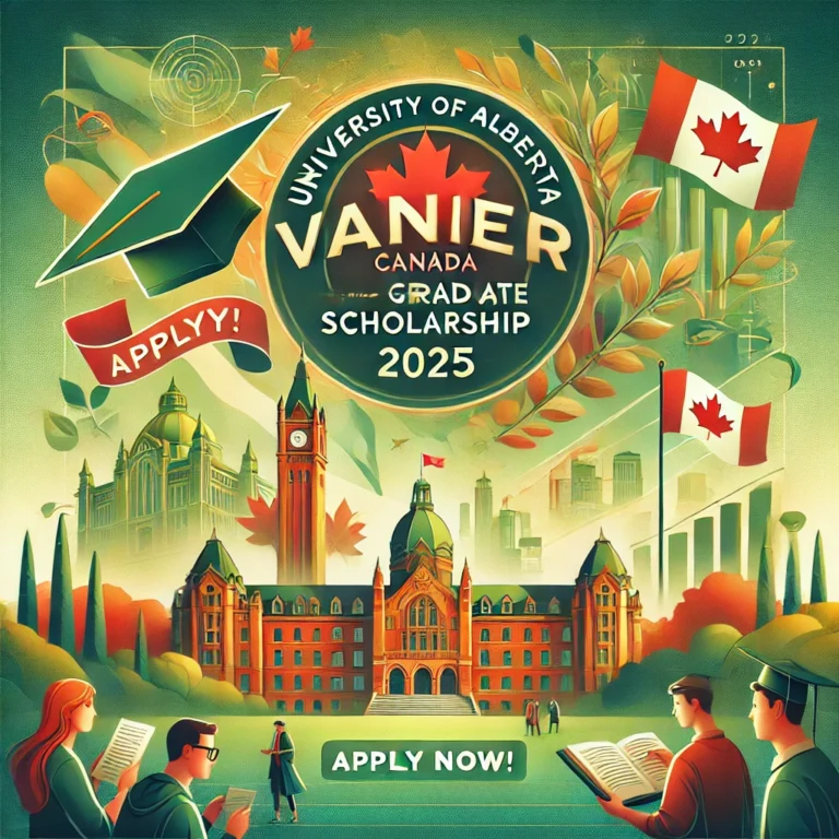 The University of Alberta Vanier Graduate Scholarship 2025